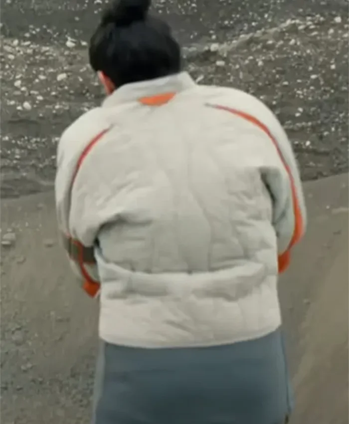 Buy Now Tamara Podemski TV Series Murderbot 2025 Bharadwaj Grey Quilted Jacket For Unisex