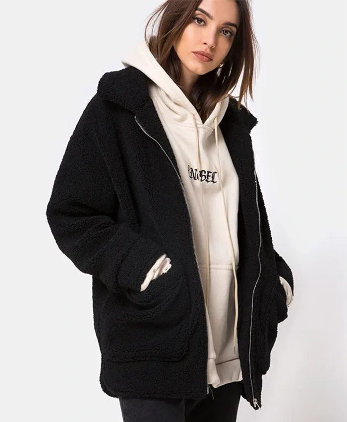 Buy Now Teddy Bear Black Wool Coat For Men And Women
