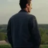 Buy Now The Brutalist Adrien Brody Blue Cotton Jacket For Sale
