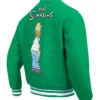 Buy Now The Simpsons Green Letterman Varsity Jacket For Men And Women