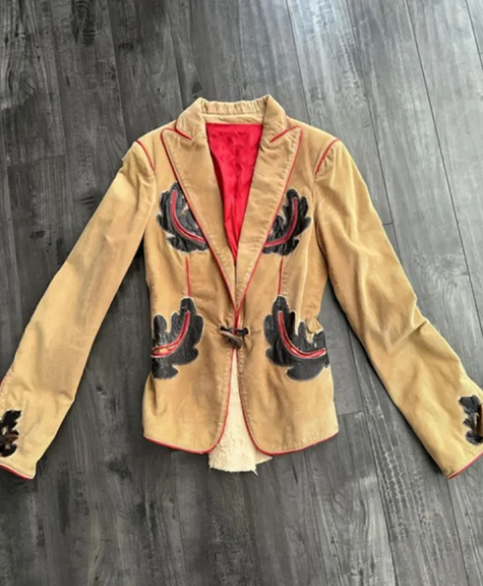 Buy Now The Today Show 2025 Sabrina Carpenter Patched Brown Corduroy Blazer For Unisex