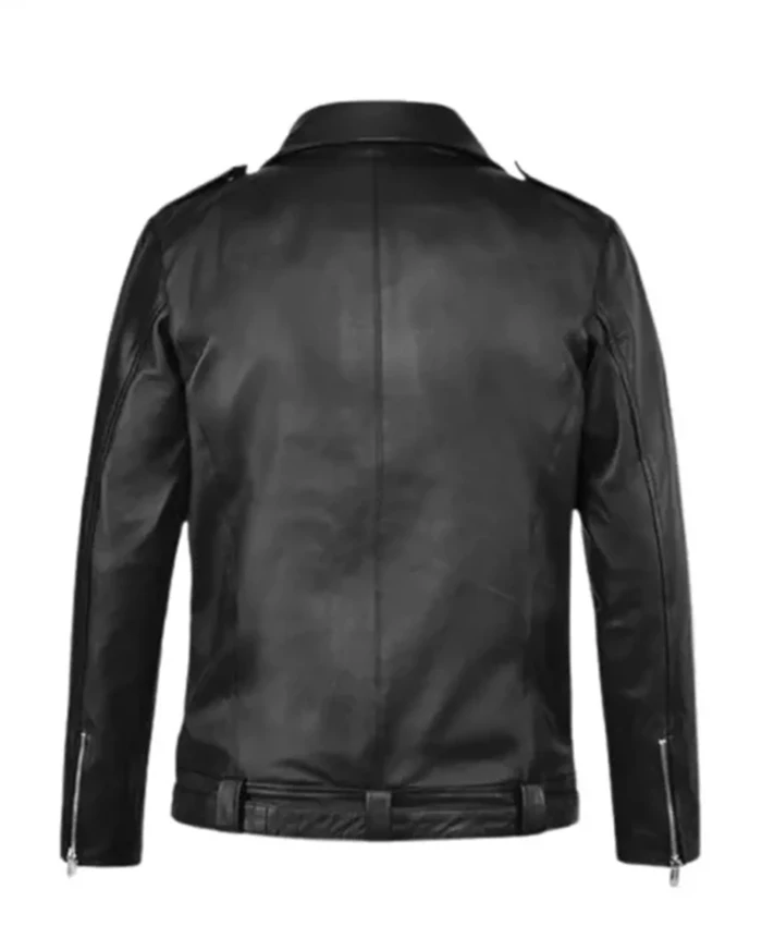 Buy Now The Walking Dead Negan Black Biker Leather Jacket For Unisex