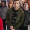 Buy Now Tom Movie Return To Office 2025 Scott Michael Foster Green Quilted Jacket For Unisex