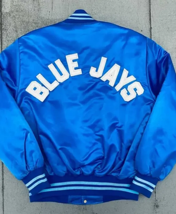 Buy Now Toronto Blue Jays 1980s Spellout Varsity Jacket For Men And Women
