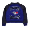 Buy Now Toronto Blue Jays Throwback Blue And Black Varsity Jacket For Men And Women