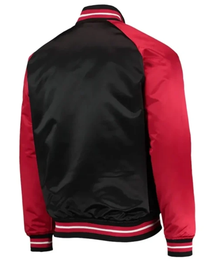 Buy Now Toronto Raptors Hardwood Classics Reload 3.0 Black And Red Varsity Jacket For Unisex