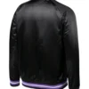Buy Now Toronto Raptors Hardwood Classics Throwback Wordmark Black Varsity Jacket For Unisex