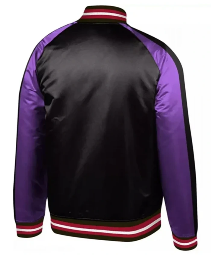 Buy Now Toronto Raptors Hardwood Purple And Black Varsity Jacket For Men And Women