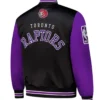 Buy Now Toronto Raptors Primetime Black And Purple Varsity Jacket For Men And Women