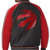 Buy Now Toronto Raptors Red And Black Striped Varsity Jacket For Men And Women