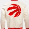 Buy Now Toronto Raptors Retro OFF White Varsity Jacket For Men And Women