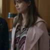Buy Now Tracey Taylor TV Series Toxic Town 2025 Aimee Lou Wood Pink Trench Coat For Unisex