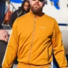 Buy Now Travis Kelce Palm Angels Super Bowl LIX Arrivals Yellow Tracksuit For Unisex