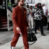 Buy Now Travis Kelce Super Bowl 2025 Pregame Orange Suit For Men And Women