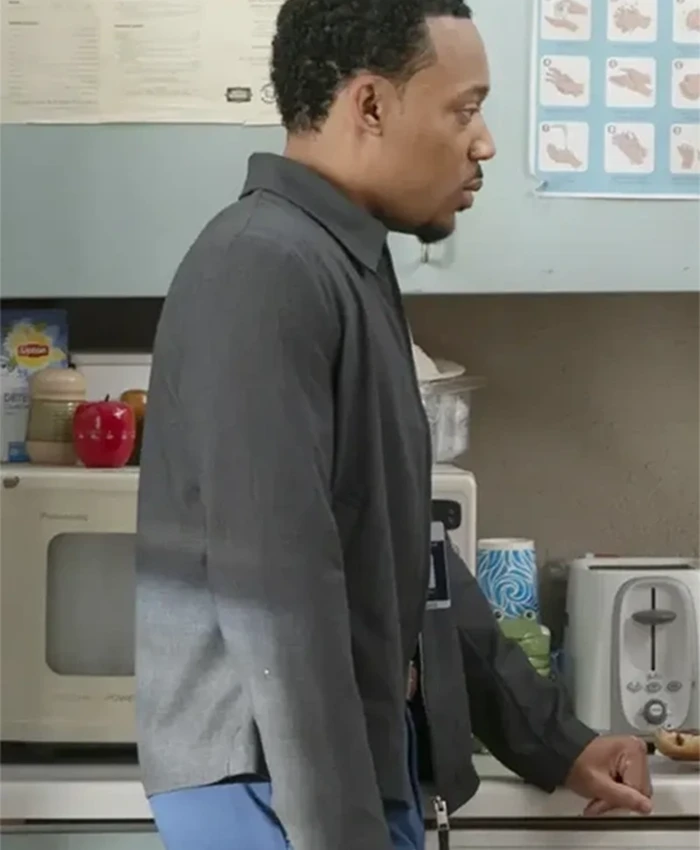 Buy Now Tyler James Williams TV Series Abbott Elementary Season 04 Grey Cotton Jacket For Unisex