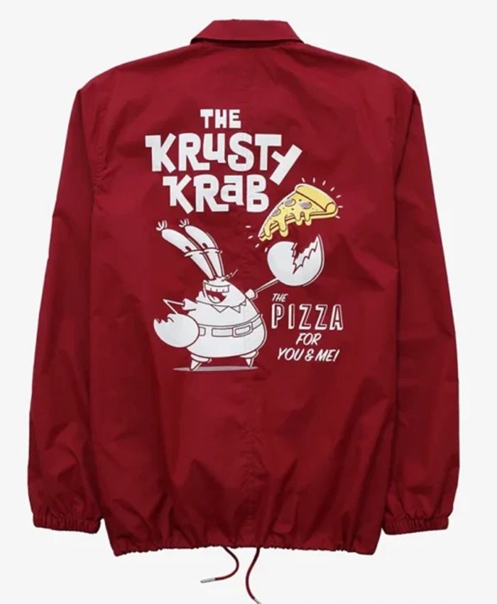 Buy Now Vintage SpongeBob SquarePants Krusty Krab Red Jacket For Men And Women