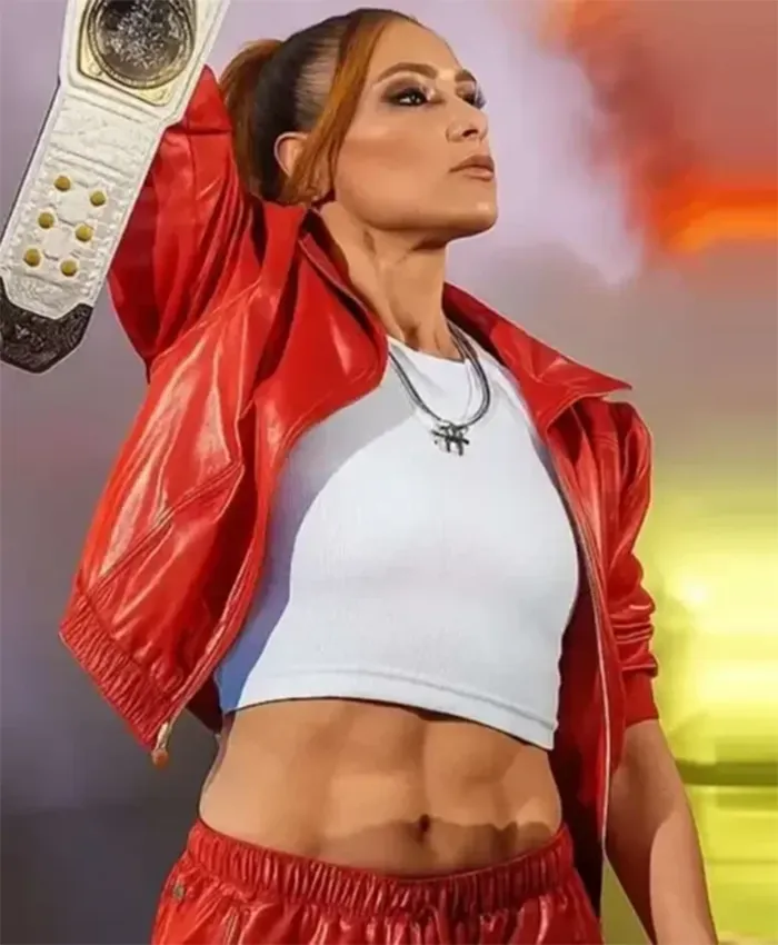 Buy Now WWE Monday Night RAW 2025 Becky Lynch Red Leather Jacket For Unisex
