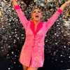 Buy Now WWE NXT Sarah Schreiber Pink Sequin Blazer For Men And Women