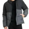 Buy Now Wesam Keesh TV Series Chicago Fire Season 13 Jared Lennox Grey And Black Puffer Jacket For Unisex