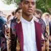 Buy Now Will Smith TV Series Bel Air Season 02 Jabari Banks Maroon Printed Blazer For Unisex