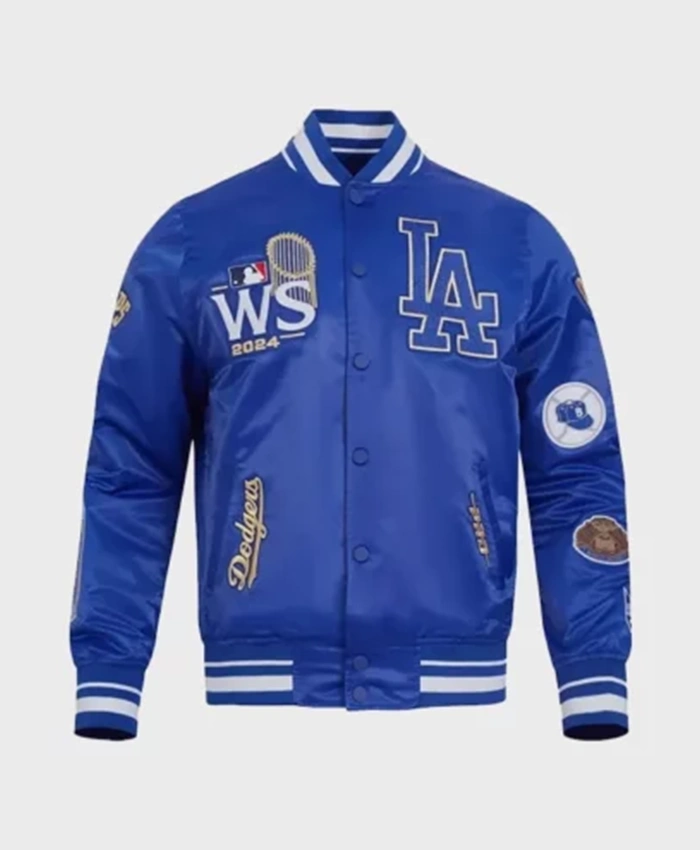 Buy Now World Series Champions Los Angeles Dodgers 2024 Blue Varsity Jacket For Unisex