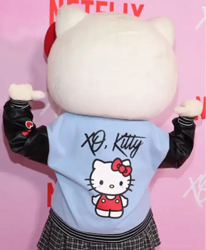 Buy Now XO Kitty Blue And Black Wool Varsity Jacket For Sale