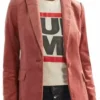 Buy Now Yara Shahidi Grown Ish Season 01 Zoey Johnson Pink Velvet Blazer For Unisex