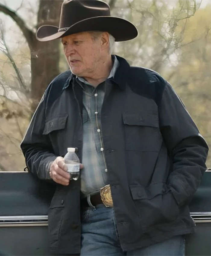 Buy Oak Miller TV Series Blue Ridge The Series 2024 Bruce Boxleitner Grey Cotton Jacket For Unisex