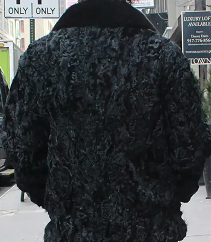 Buy Persian Lamb Fur Black Mink Fur Collar Jacket For Men And Women