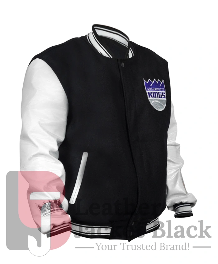 Buy Sacramento Kings Taylor Black And Cream Bomber Jacket
