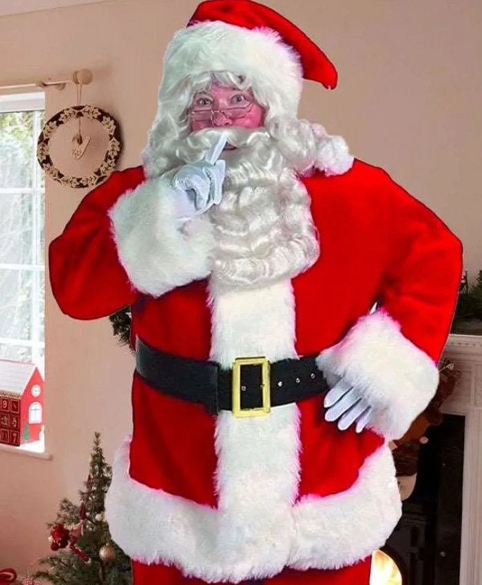 Buy Santa Claus Red Velvert Coat For Christmas Eve
