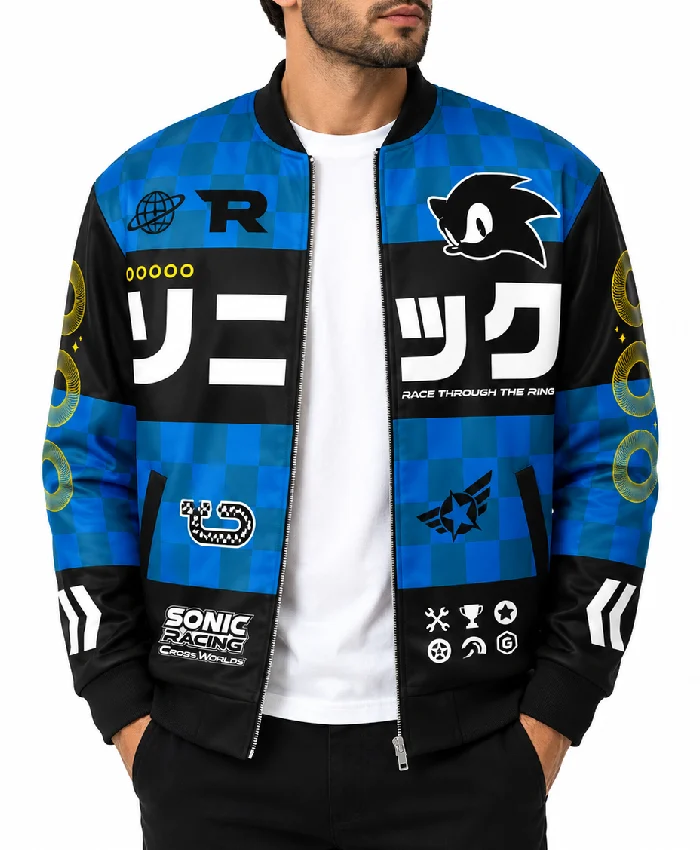 Buy Sonic The Hedgehog Blue Bomber Jacket