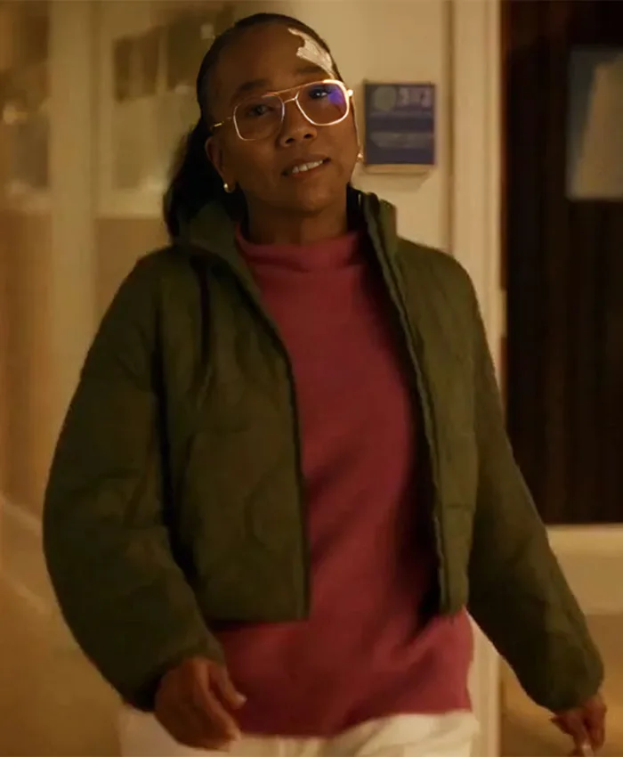 Buy Sonja Sohn Will Trent Amanda Wagner Green Quilted Jacket For Unisex