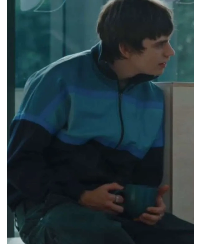 Buy Spike Fearn Finding Emily 2026 Spike Fearn Owen Blue Track Bomber Jacket