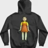 Buy Squid Game Doll Red Light Green Light Black Pullover Hoodie For Unisex
