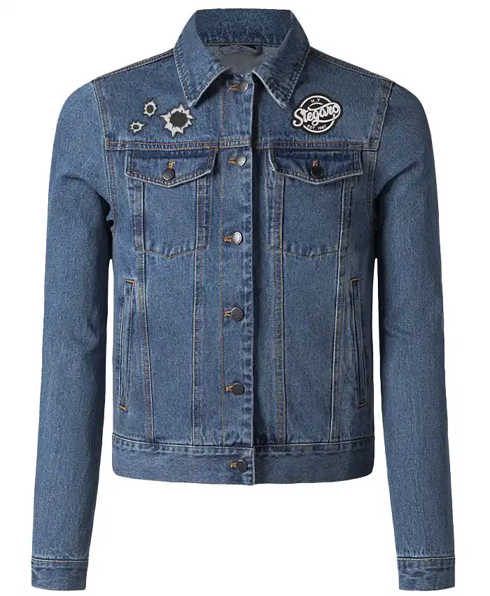 Buy Stegaro Armor Of Denim Heart Of Fire Blue Jacket For Men And Women
