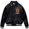 Buy Stegaro Vintage Bomber Black Leather Jacket For Men And Women
