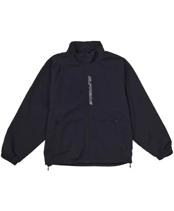 Buy Supreme 2026 Contrast Zip Up Black Track Jacket For Men And Women