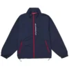 Buy Supreme 2026 Contrast Zip Up Navy Track Jacket For Men And Women