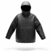 Buy Supreme Gore Tex SS26 Black Leather Hooded Jacket For Men And Women