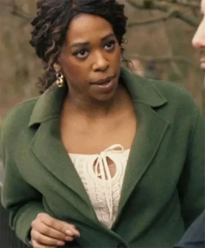 Buy Suzette Deveraux TV Series Providence Falls Season 01 Felicia Simone Green Trench Coat For Him And Her