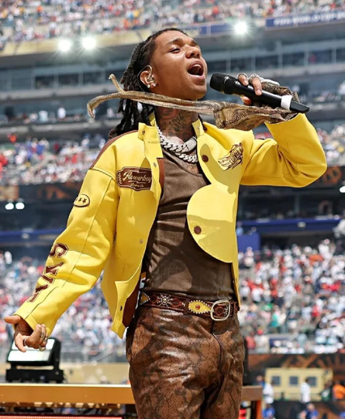 Buy Swae Lee Hashim Flower Boy FIFA World Cup 2026 Final Yellow Leather Jacket