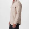 Buy The Division Shirt Off White Wool Jacket