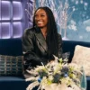 Buy The Kelly Clarkson Show Simone Biles Oversized Black Leather Blazer For Unisex