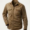 Buy The Madison Matthew Fox Cotton Jacket In Brown