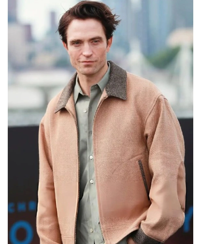Buy The Odyssey Photocall 2026 Robert Pattinson Tan Wool Jacket