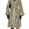 Buy The Young And The Restless Tessa Porter Snakeskin Leather Coat For Unisex