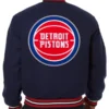 Buy Varsity Detroit Pistons Navy Blue Wool Jacket Sale
