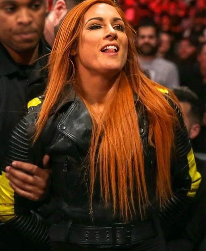 Buy WWE Superstar Becky Lynch Classic Black Biker Leather Jacket