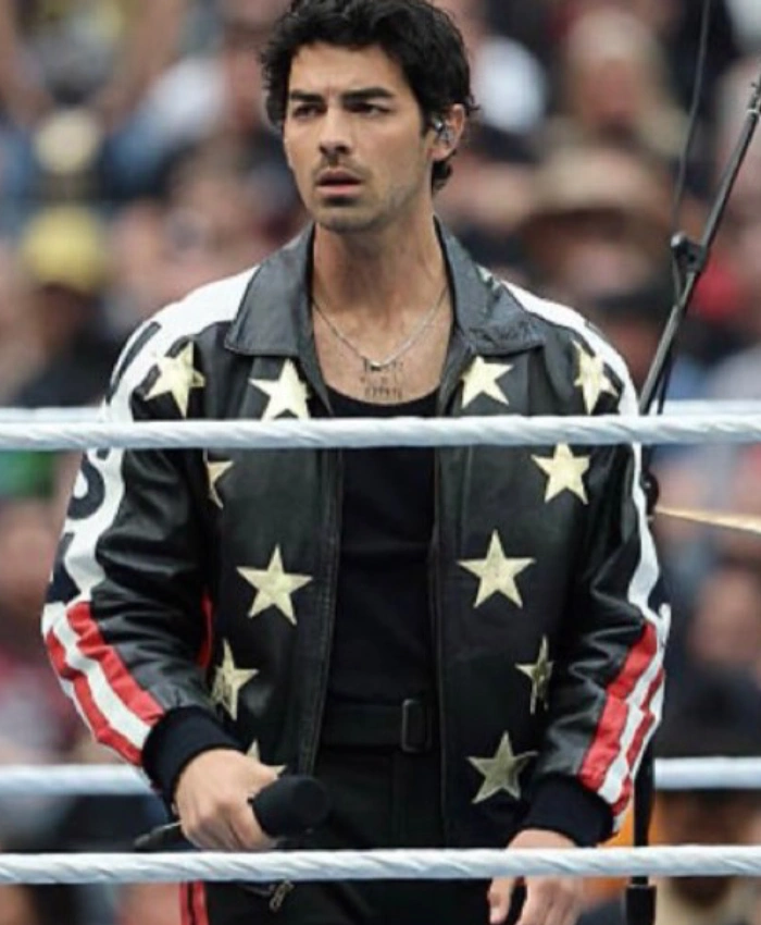 Joe Jonas WrestleMania 42 Stars jacket
